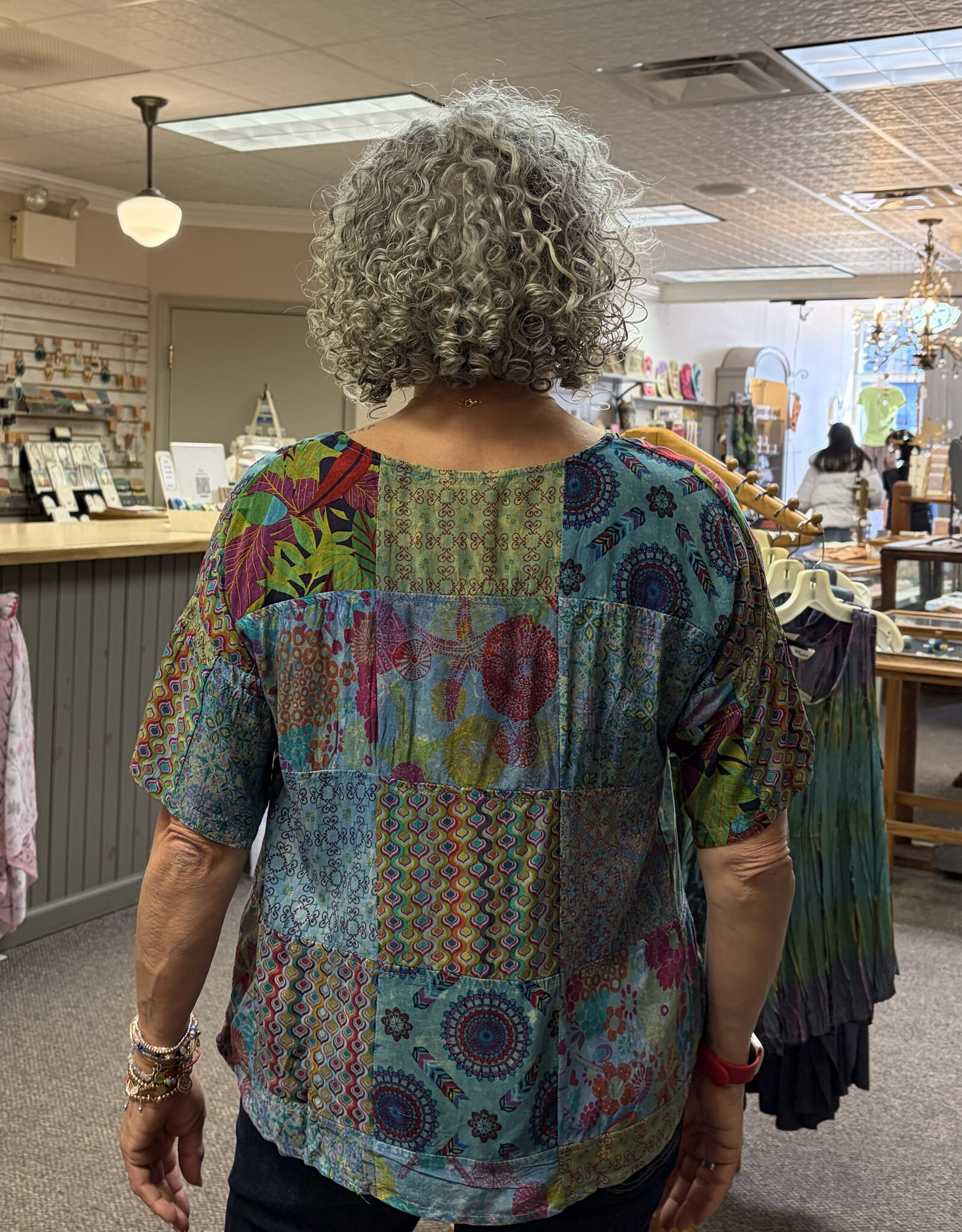 Windhorse Trading Inc. Boho Patchwork Top