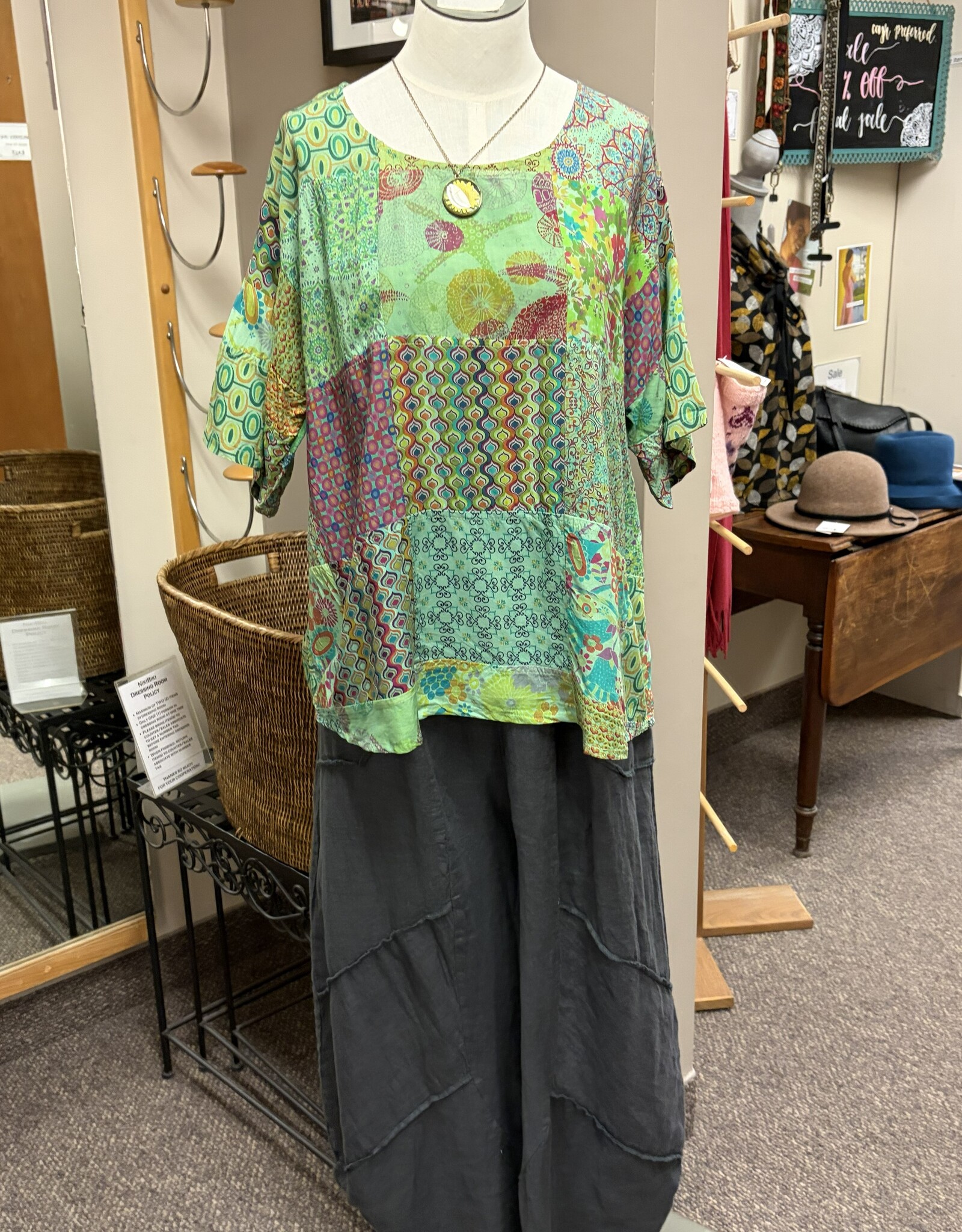 Windhorse Trading Inc. Boho Patchwork Top
