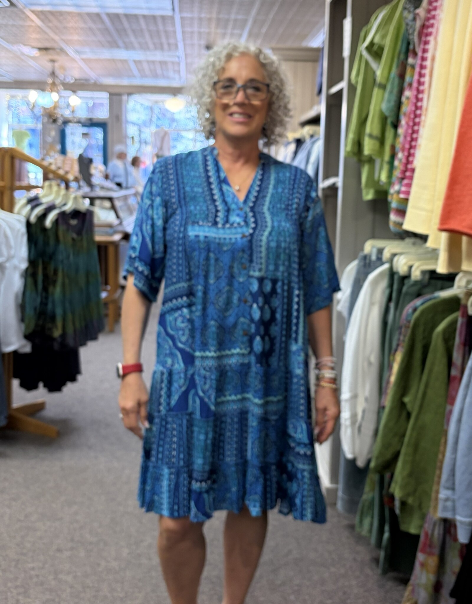 Windhorse Trading Inc. Laxmi Button Dress