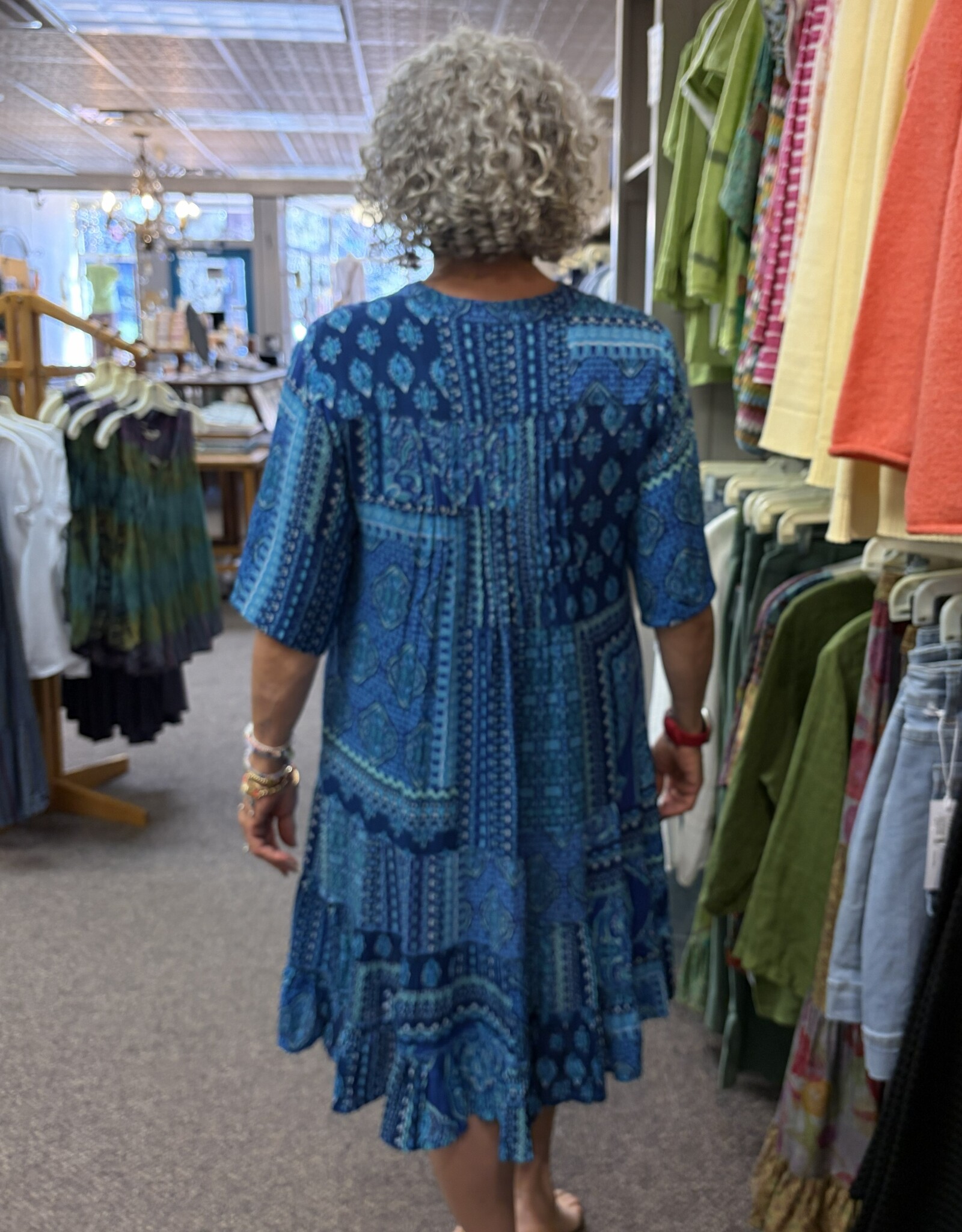 Windhorse Trading Inc. Laxmi Button Dress