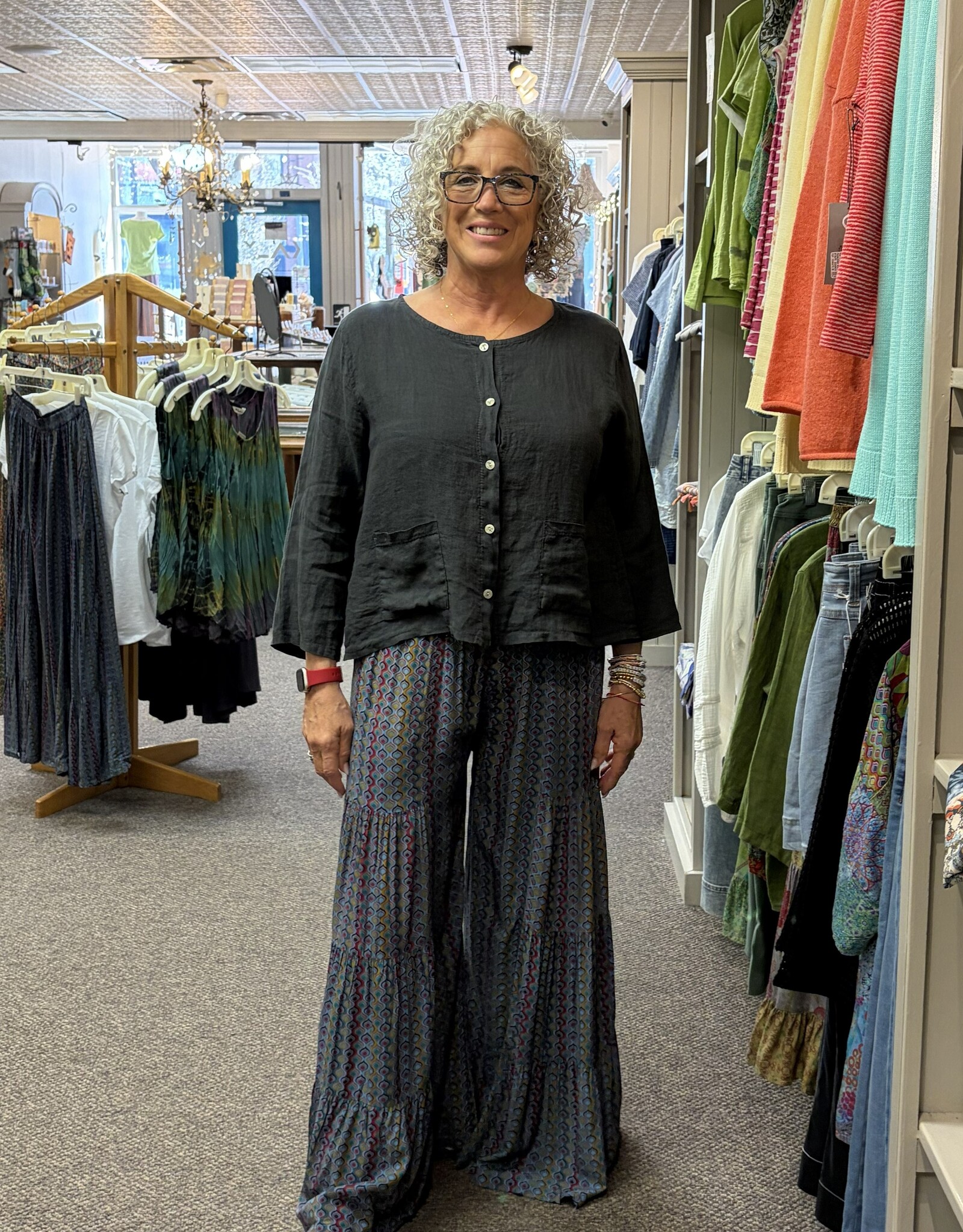 Windhorse Trading Inc. Printed Palazzo Pant