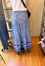 Dolma Indian Print Tiered Cottton Skirt