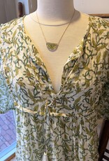 Dolma Floral Handblocked Cotton Dress