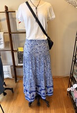 Dolma Indian Print Tiered Cottton Skirt