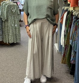 Saga Striped Wide Leg Cargo Pant