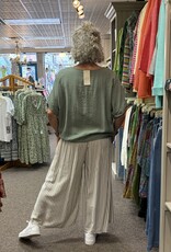 Saga Striped Wide Leg Cargo Pant