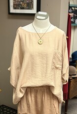 Saga Rayon Pocket Top