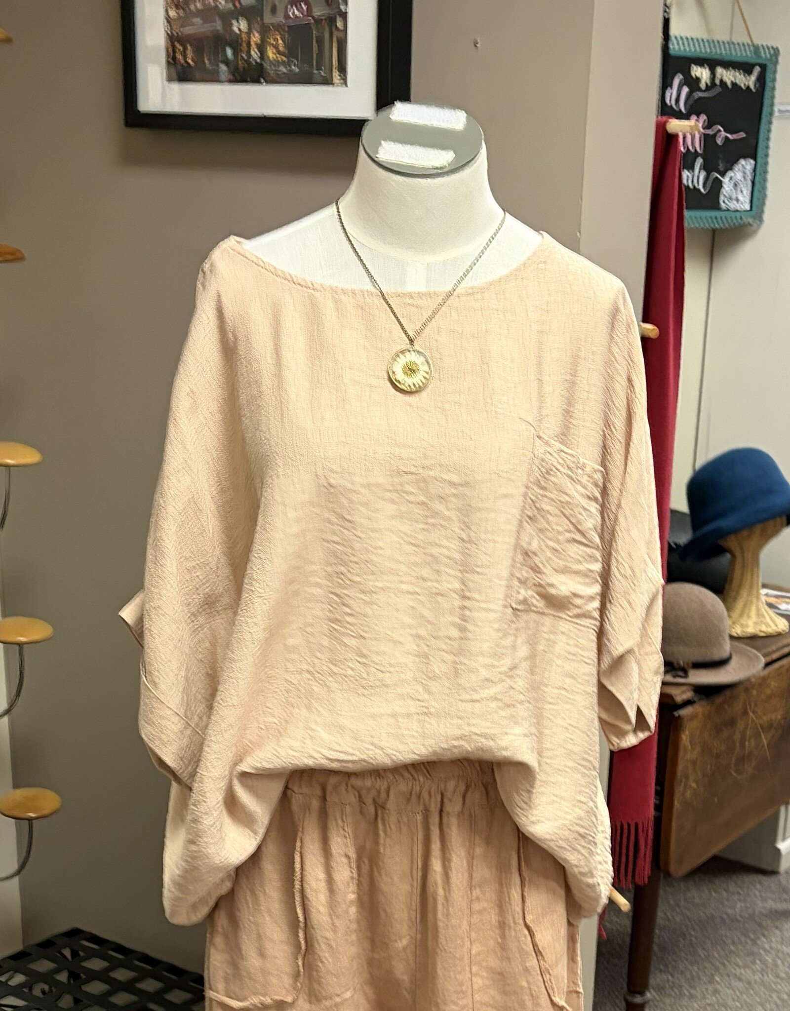 Saga Rayon Pocket Top