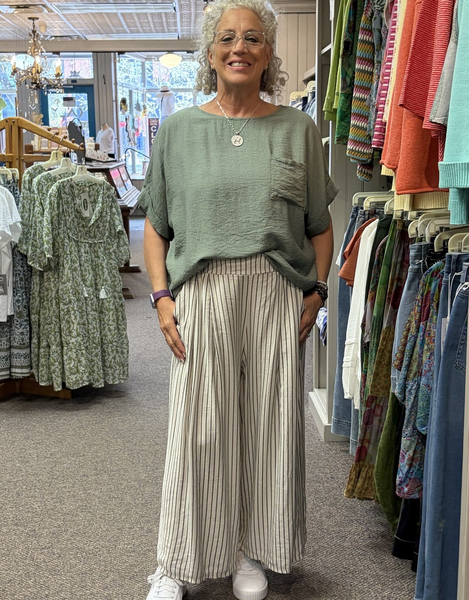 Saga Rayon Pocket Top