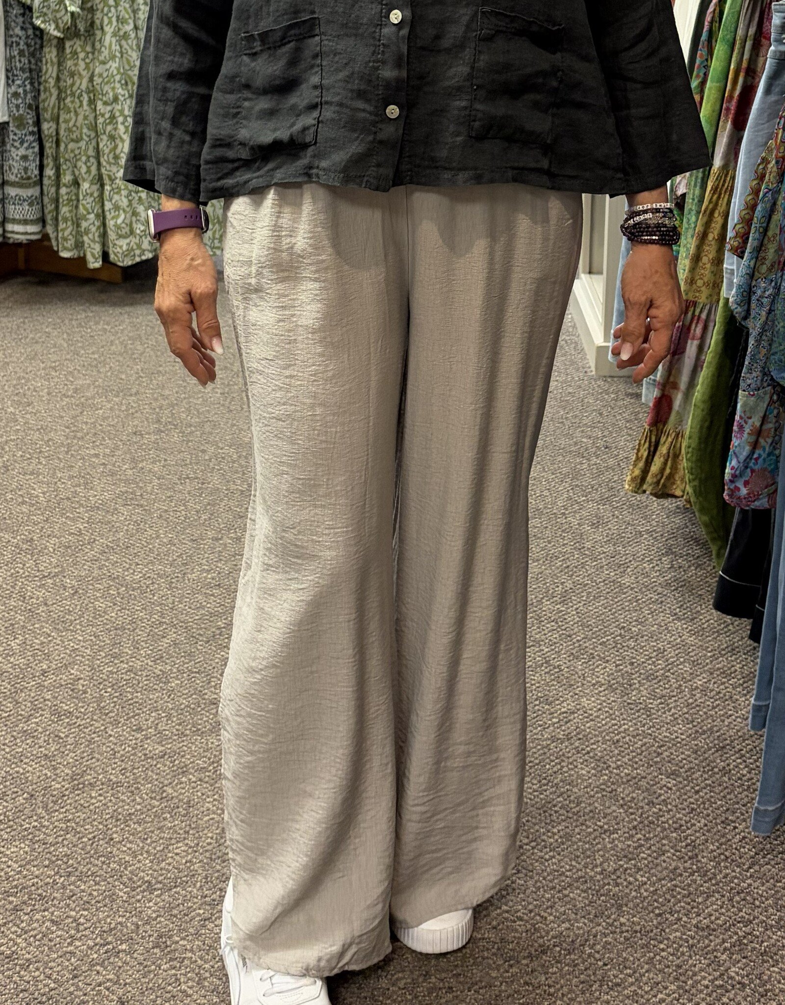 Saga Rayon Tie Wide Leg Pant