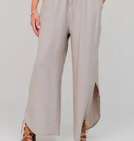Saga Rayon Tie Wide Leg Pant