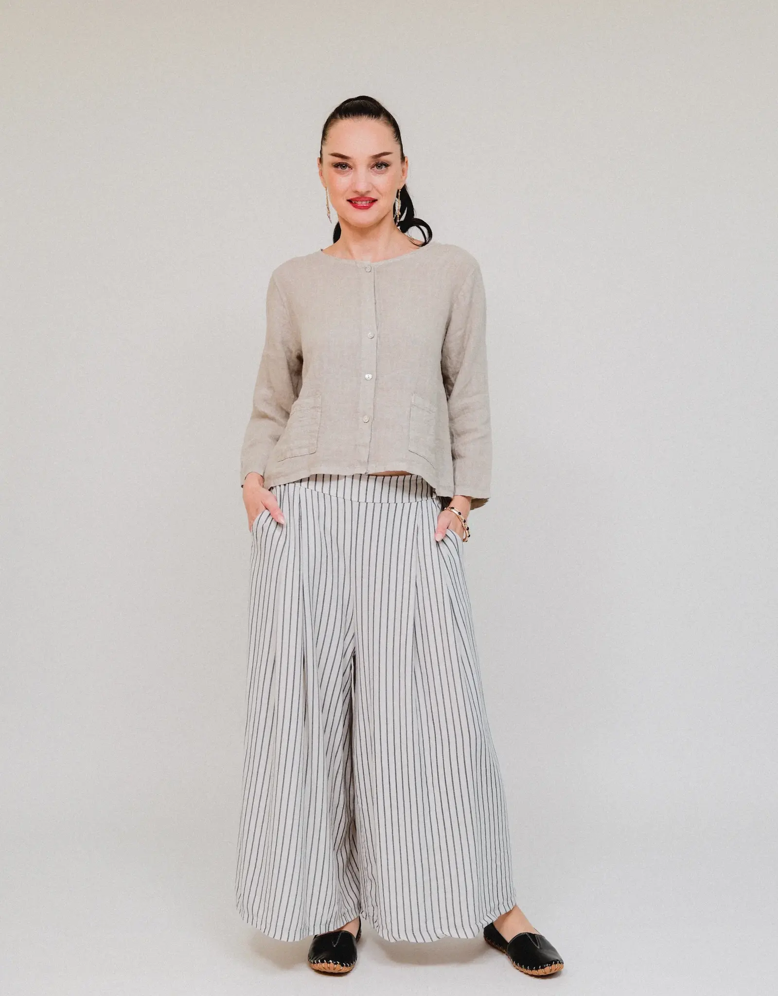 Saga Linen Pocket Jacket