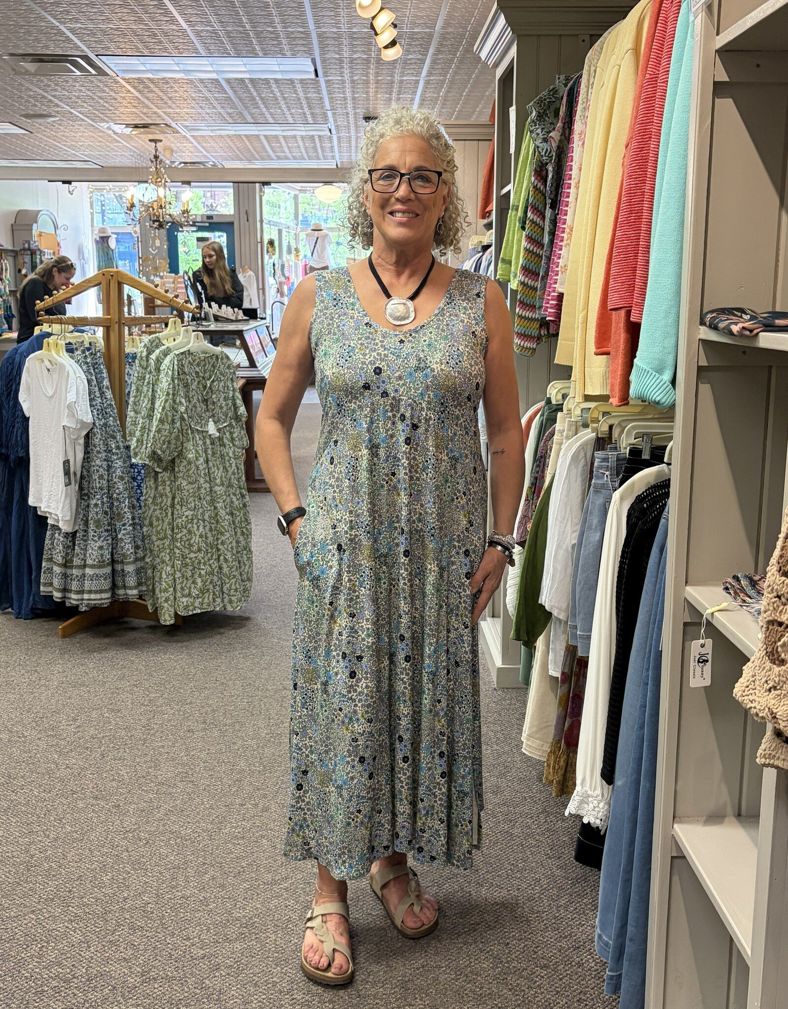 Salaam Printed Rayon Metta Dress