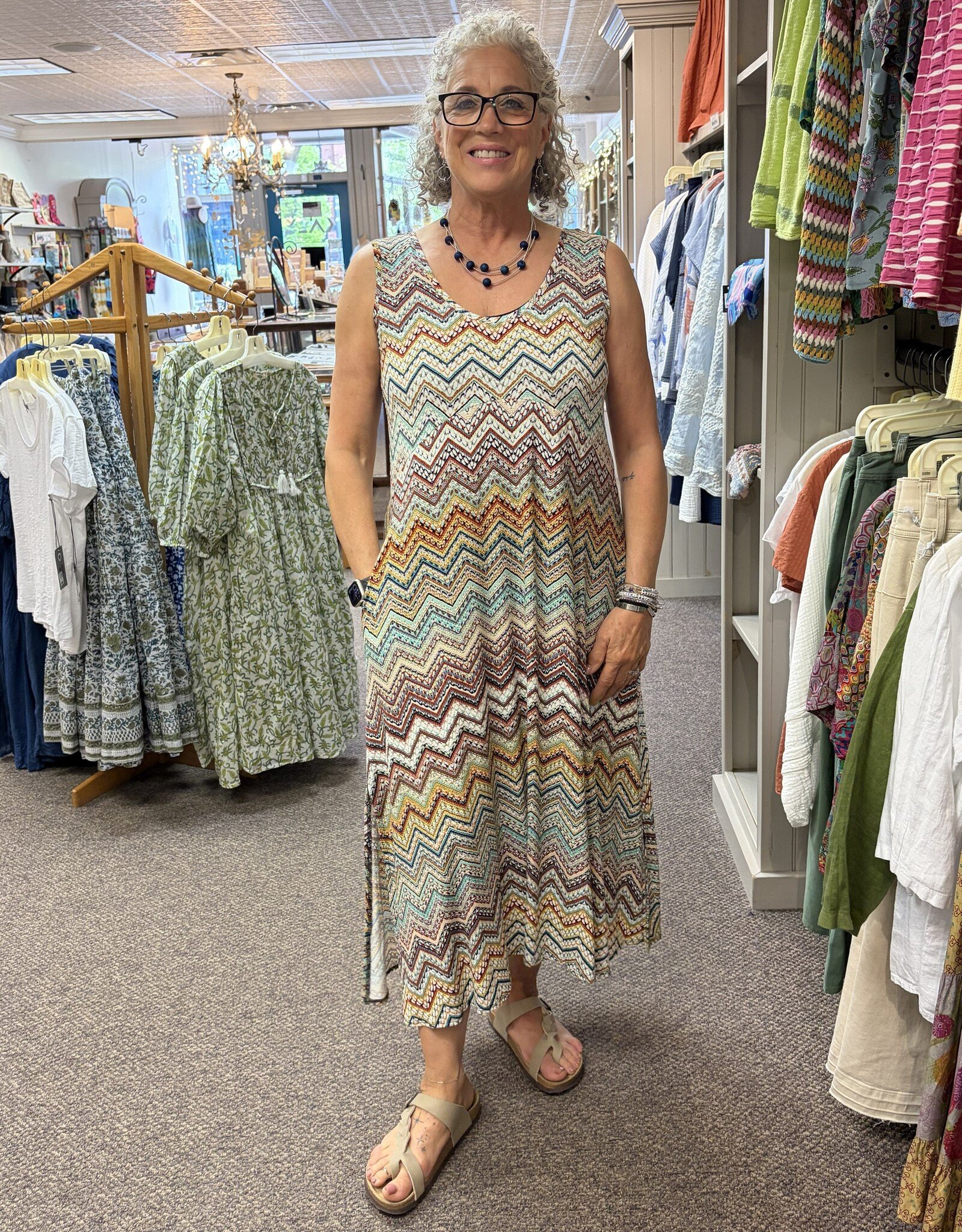 Salaam Printed Rayon Metta Dress