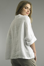 Tempo Paris Linen Cropped Shirt