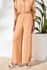 TRIBAL Smocked Flare Gauze Pant