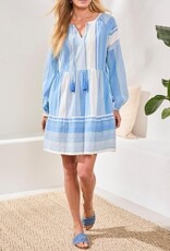 TRIBAL Raglan Sleeve Jacquard Pocket Dress