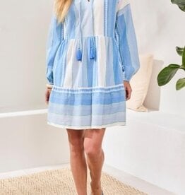 TRIBAL Raglan Sleeve Jacquard Pocket Dress