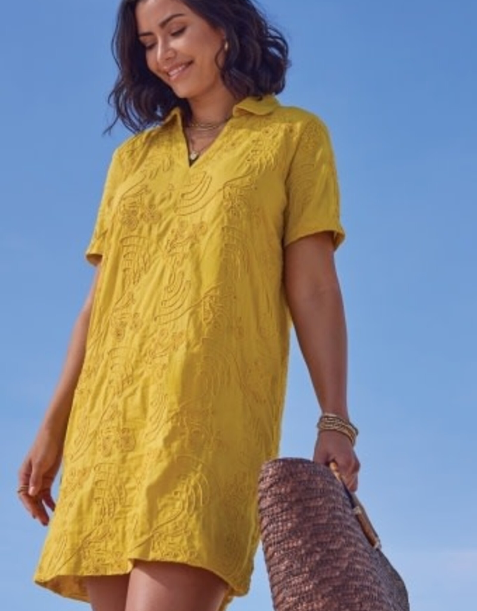 TRIBAL Embroidered Tunic Dress