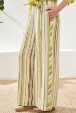 TRIBAL Flowy Striped Wide Leg Pant