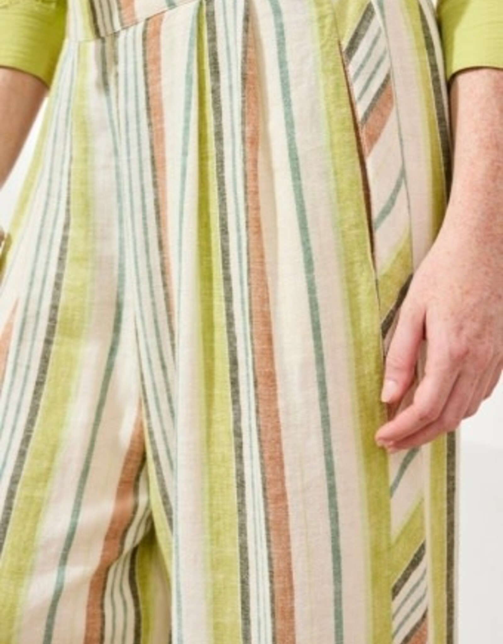 TRIBAL Flowy Striped Wide Leg Pant