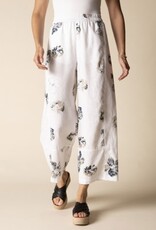 Habitat Clothes to Live In Watercolor Linen Floral Crop Pant