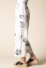 Habitat Clothes to Live In Watercolor Linen Floral Crop Pant