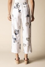 Habitat Clothes to Live In Watercolor Linen Floral Crop Pant