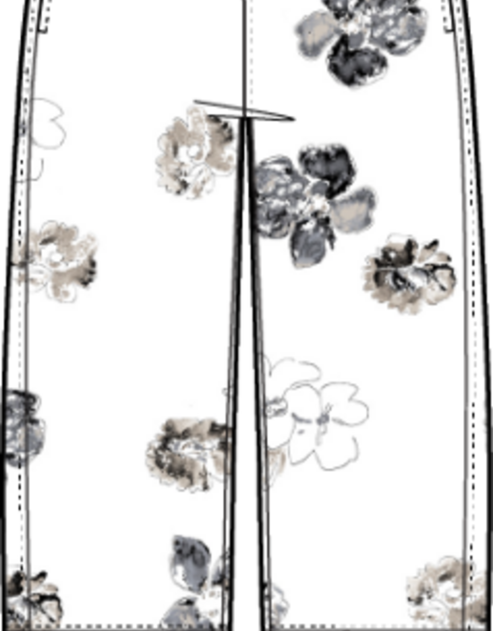 Habitat Clothes to Live In Watercolor Linen Floral Crop Pant