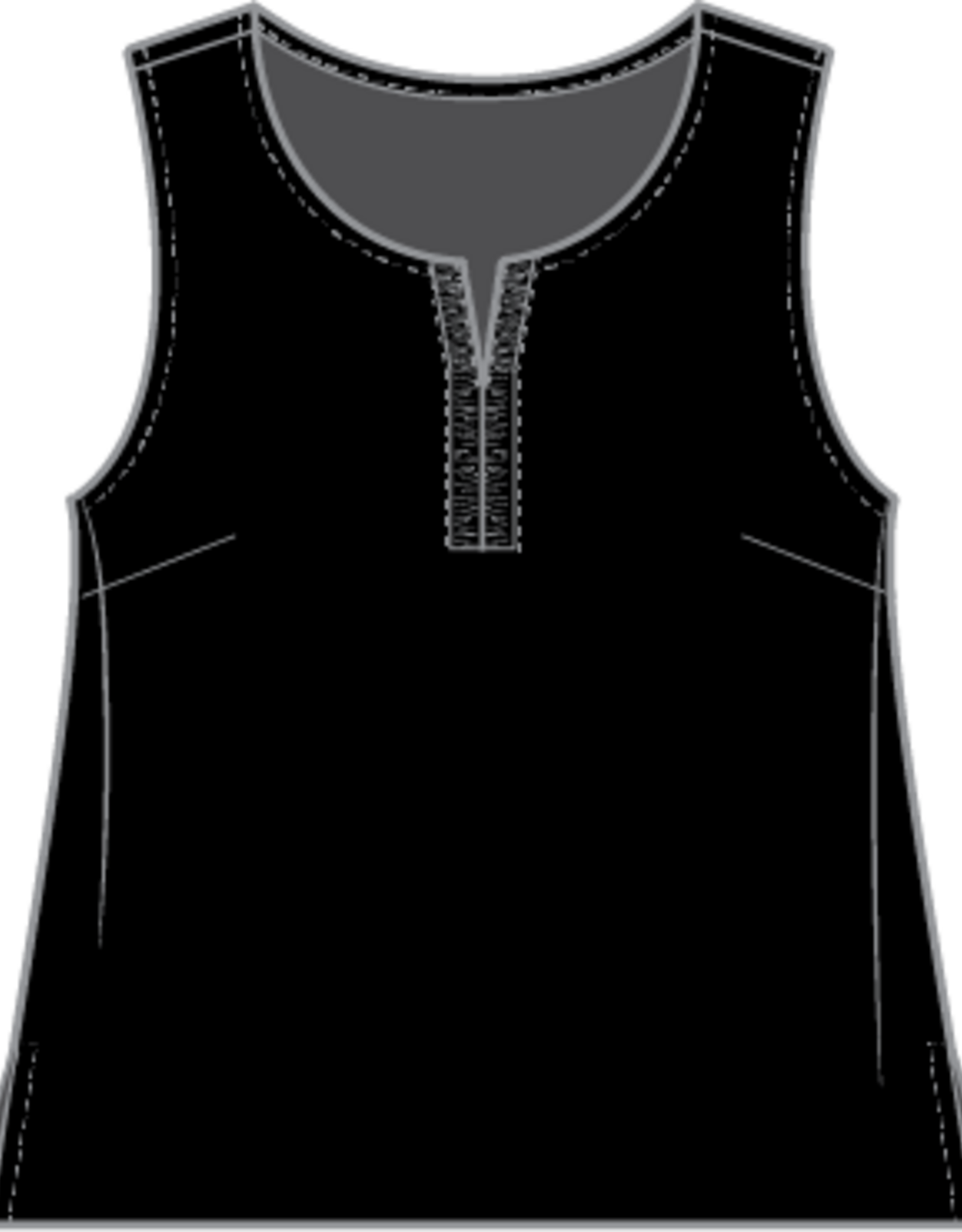 Habitat Clothes to Live In Center Shirred Tank