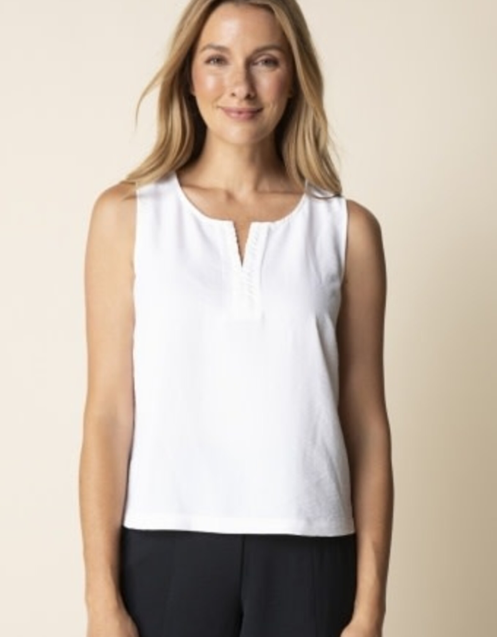 Habitat Clothes to Live In Center Shirred Tank