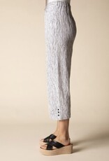 Habitat Clothes to Live In Fine Lines Crinkle Pleat Button Capri