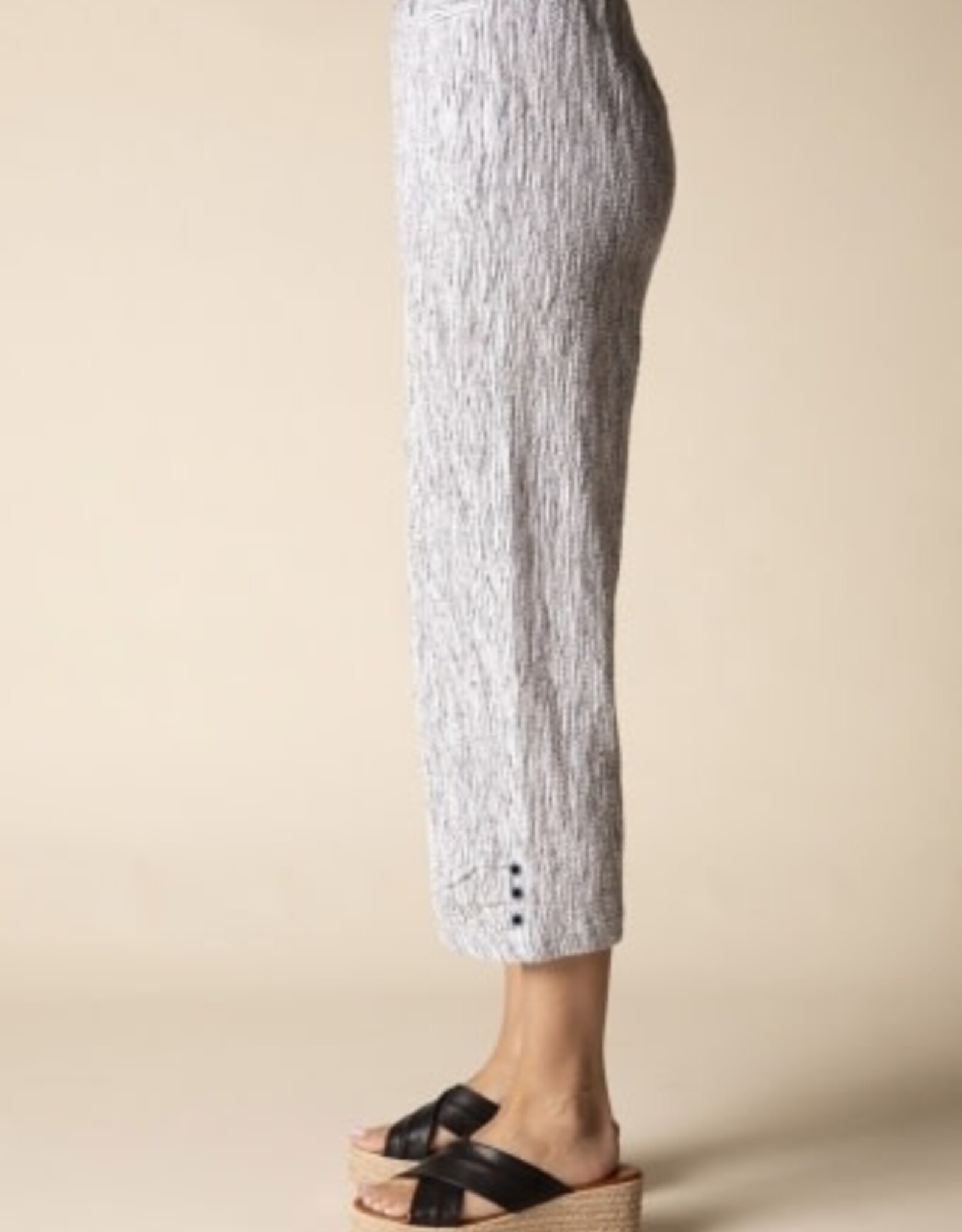 Habitat Clothes to Live In Fine Lines Crinkle Pleat Button Capri