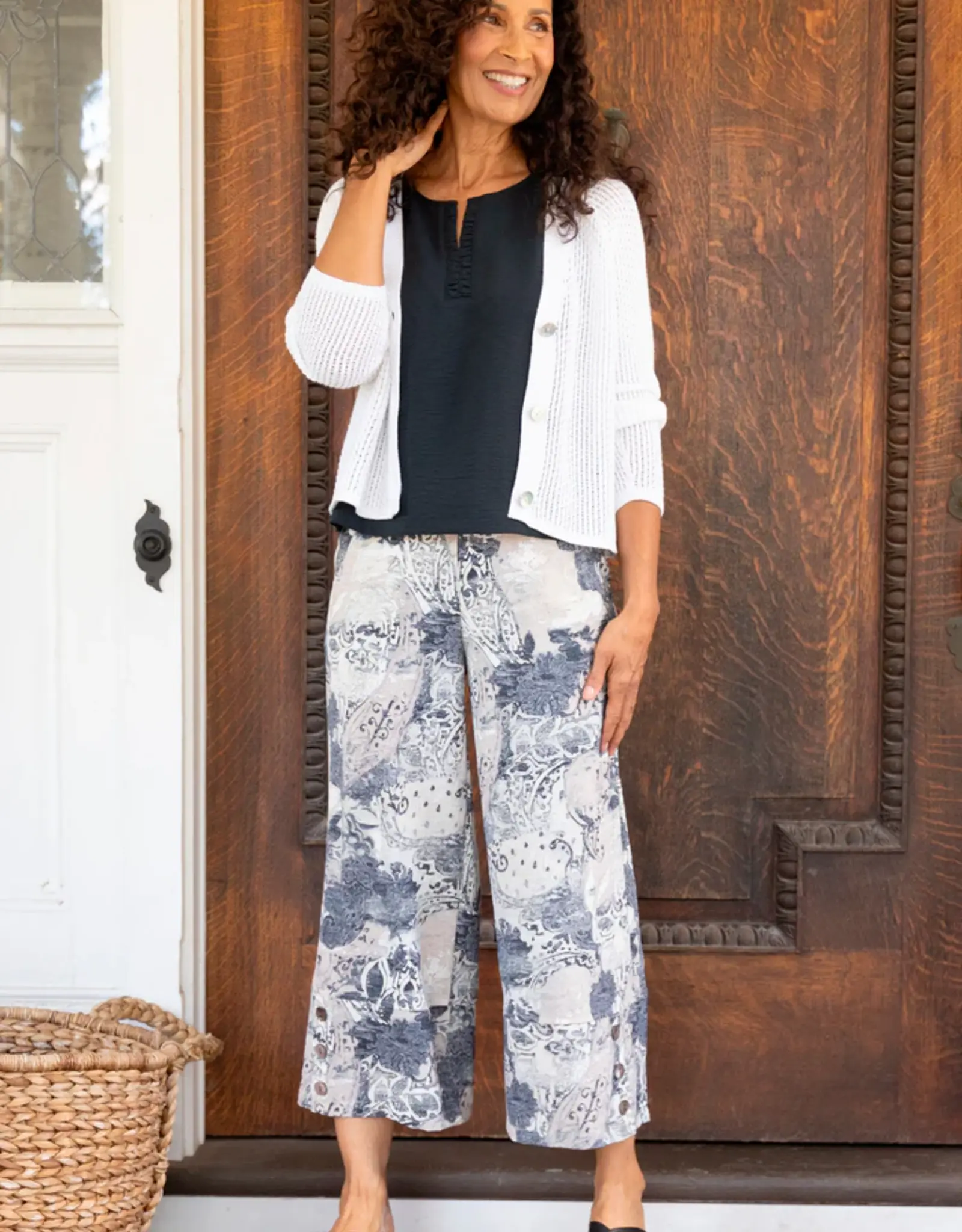 Habitat Clothes to Live In Bistro Button Crop Pant