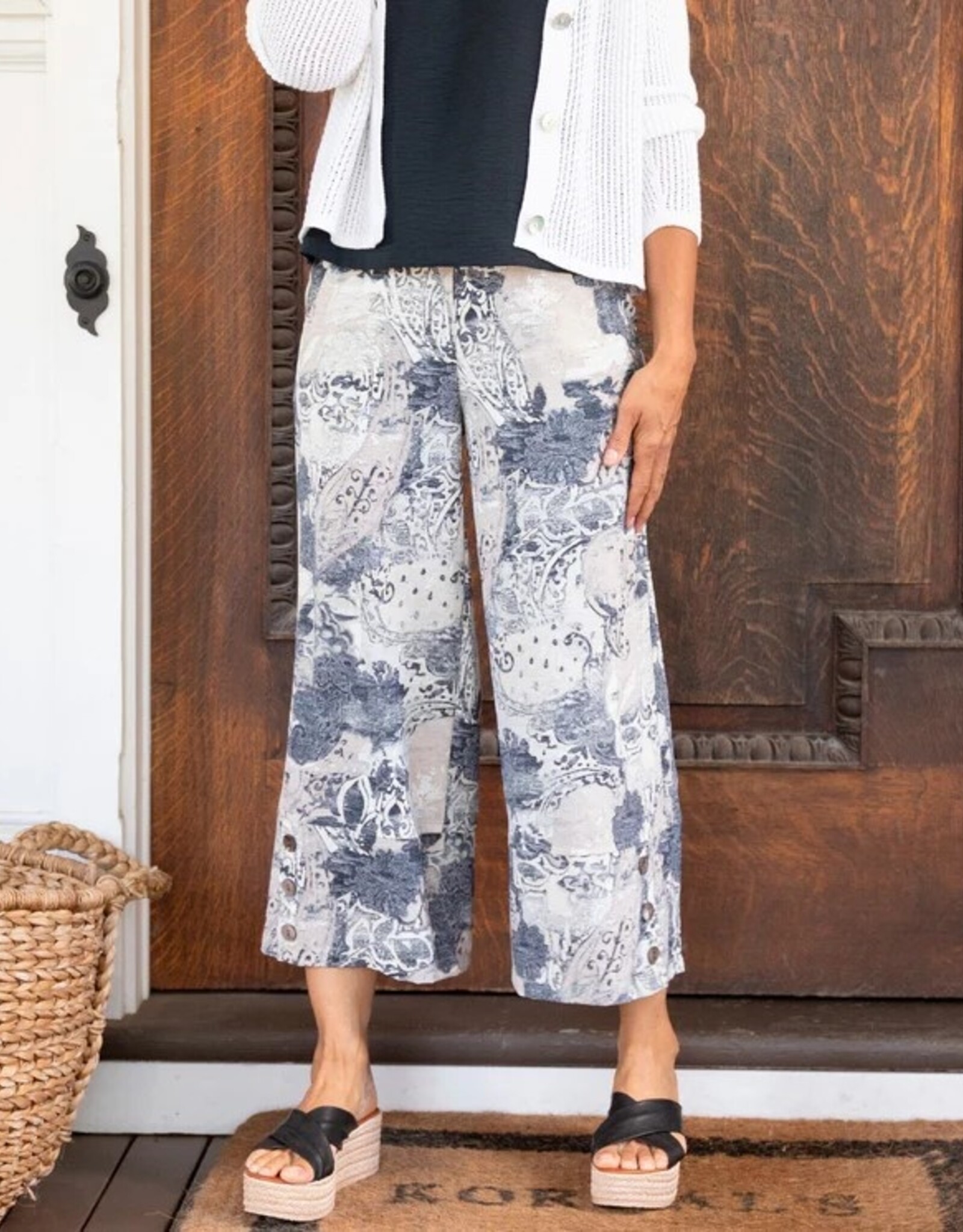 Habitat Clothes to Live In Bistro Button Crop Pant