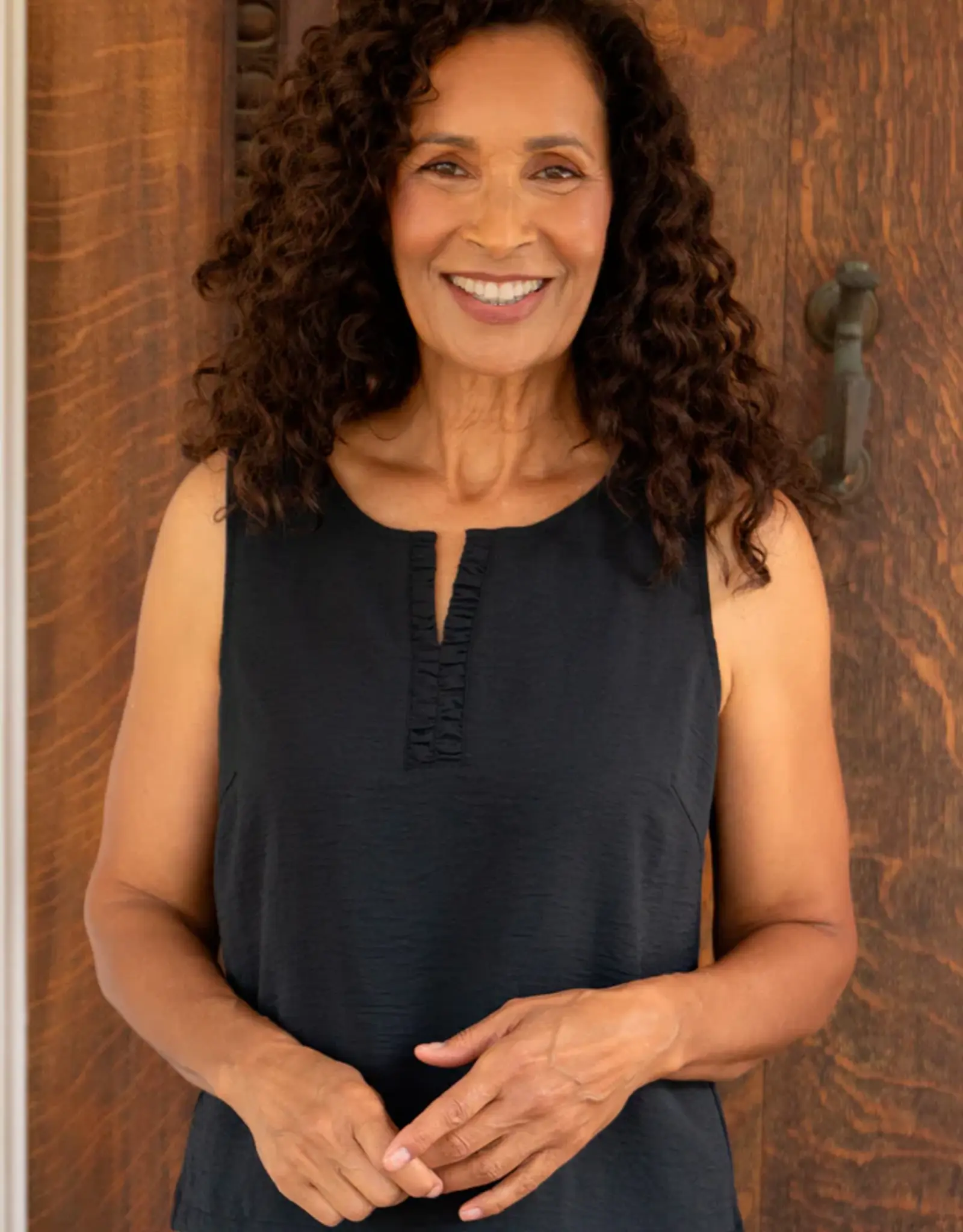 Habitat Clothes to Live In Center Shirred Tank