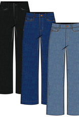 TRIBAL Audrey Wide Leg Cropped Jeans