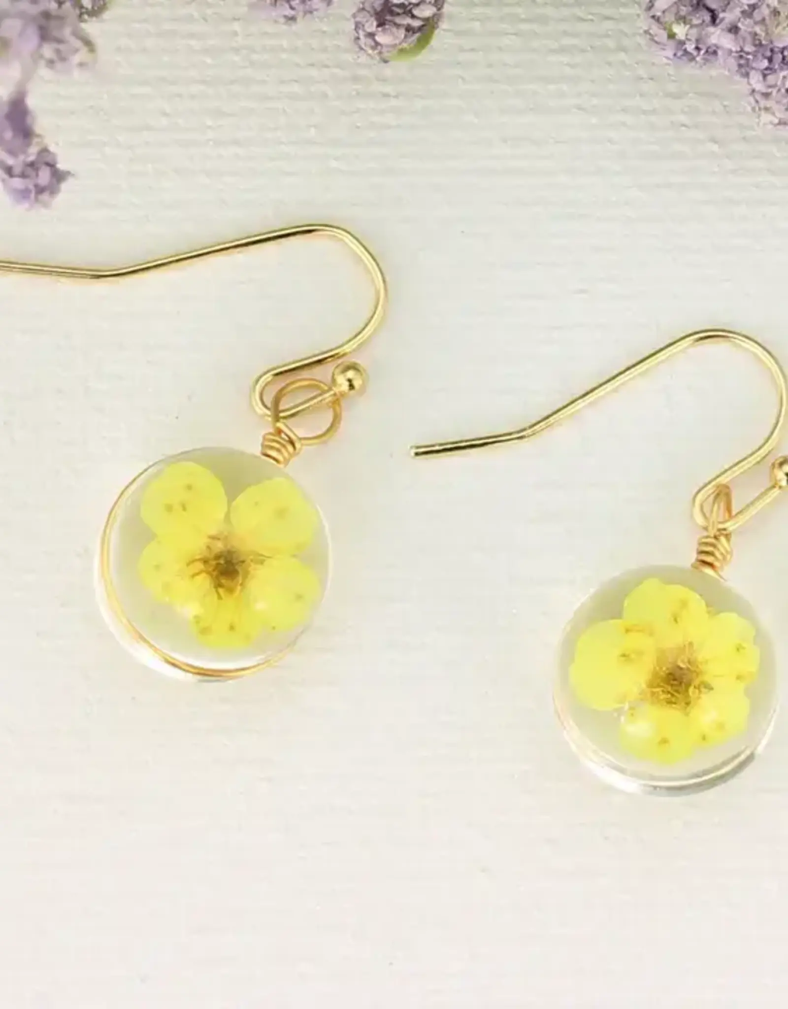 ZAD Cottage Floral Dried Flower Earrings