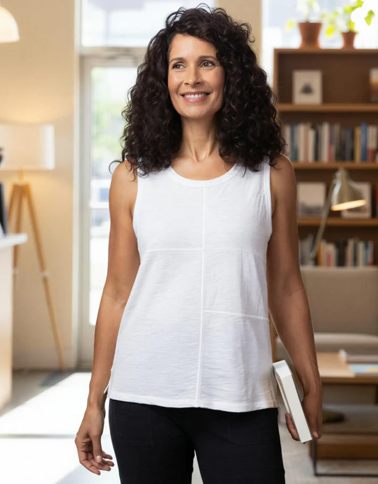 Habitat Clothes to Live In Cotton Pieced Tank