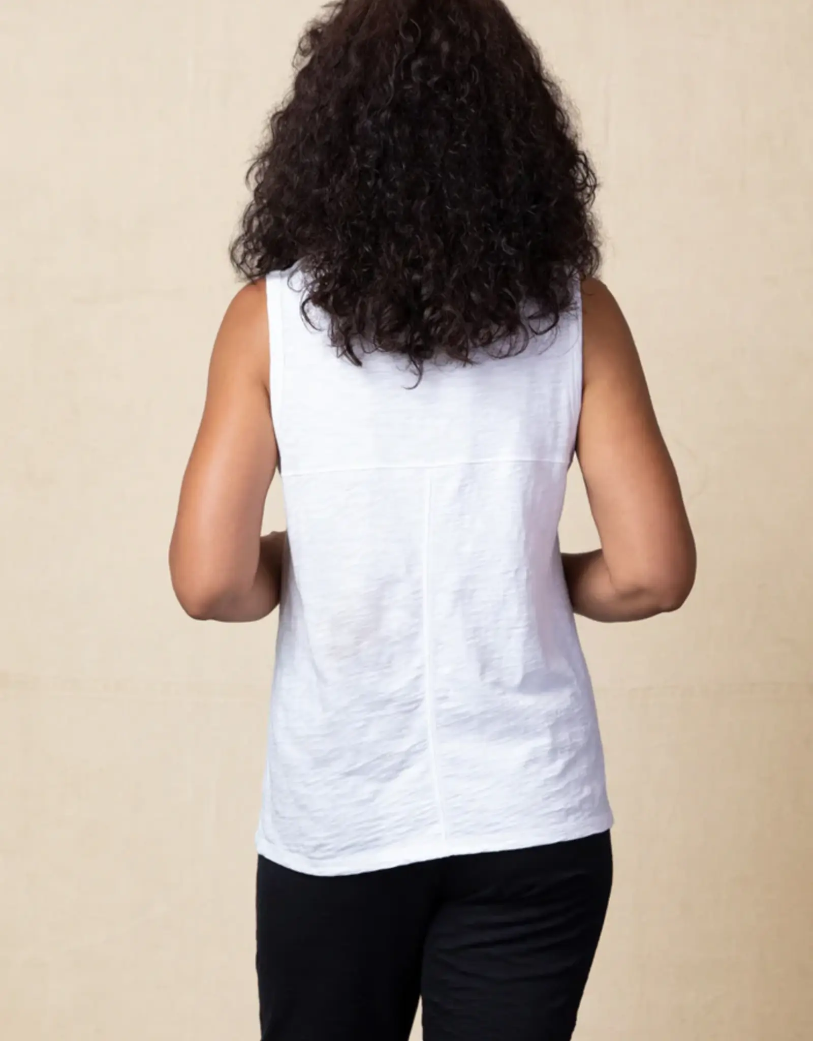 Habitat Clothes to Live In Cotton Pieced Tank