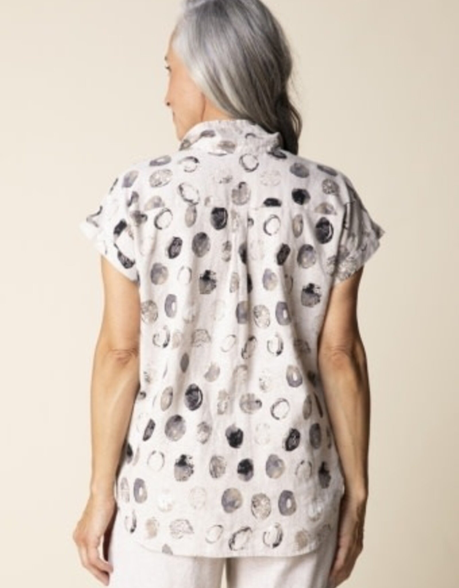 Habitat Clothes to Live In Linen Dot Everywhere Shirt
