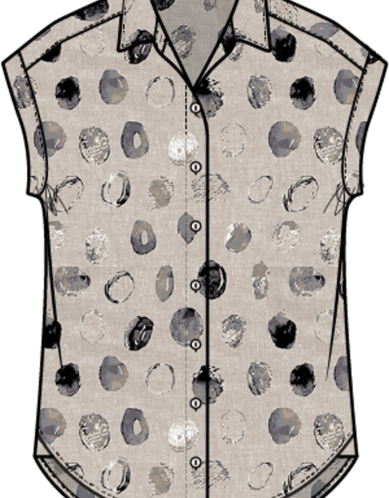 Habitat Clothes to Live In Linen Dot Everywhere Shirt