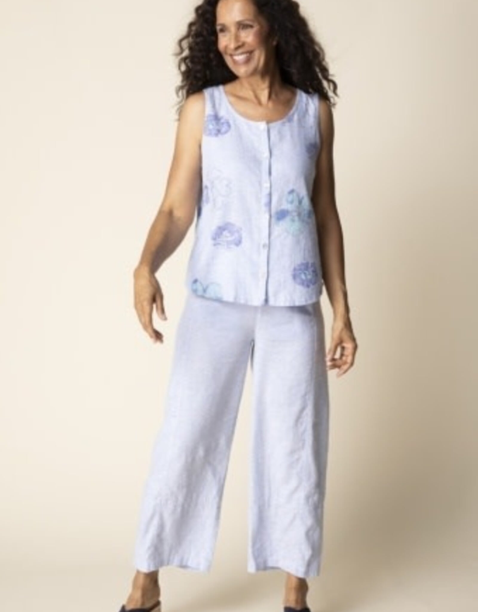 Habitat Clothes to Live In Watercolor Linen Floral Tank
