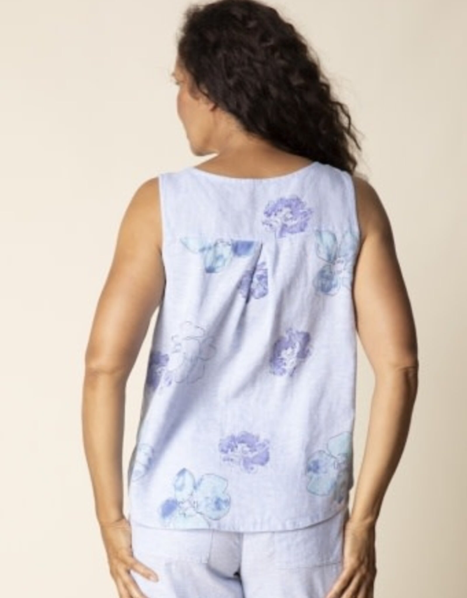 Habitat Clothes to Live In Watercolor Linen Floral Tank