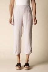 Habitat Clothes to Live In Linen Pleat Button Capri