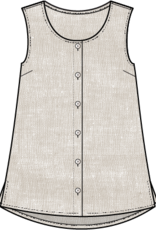 Habitat Clothes to Live In Linen Pleat Back Tank