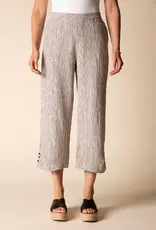 Habitat Clothes to Live In Fine Lines Crinkle Pleat Button Capri