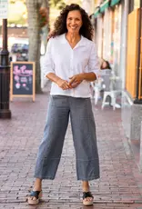 Habitat Clothes to Live In Linen Seamed Crop Pant