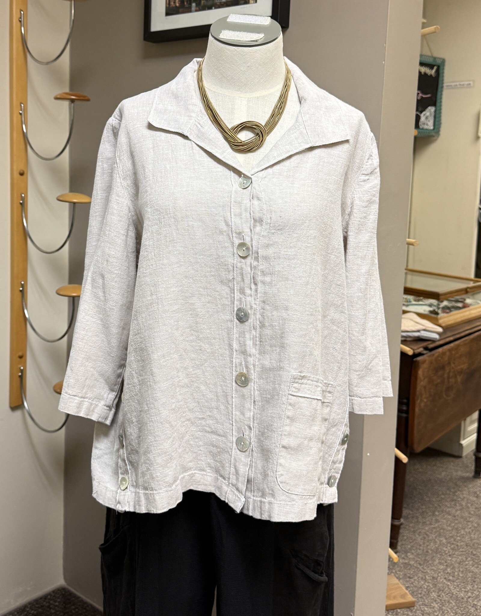Habitat Clothes to Live In Linen Relax Camp Shirt