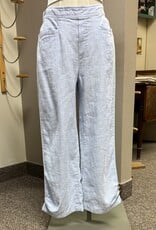 Habitat Clothes to Live In Linen Pleat Button Capri